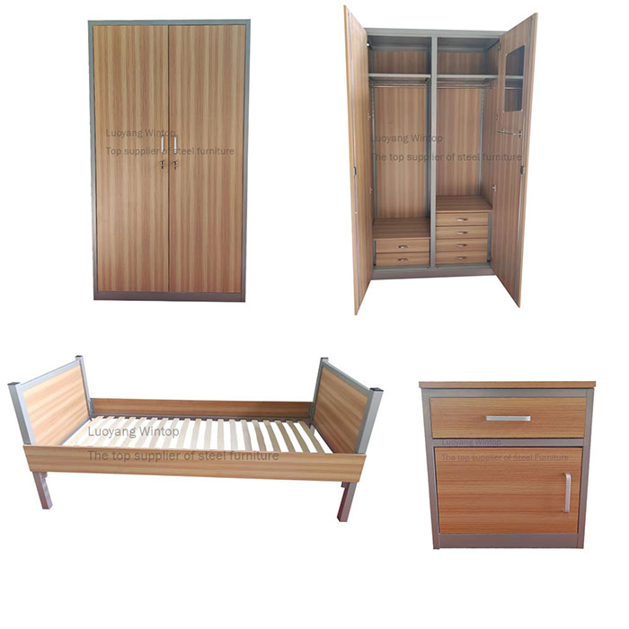 Steel wooden bedroom units