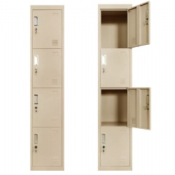 4 Tier Steel Locker Wardrobe