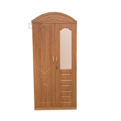 2 Door Embossed Steel Wardrobe