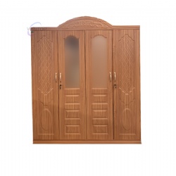 Household Steel Wardrobe With Decoration