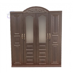 Wooden Color Steel Wardrobe